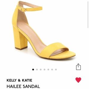 Kelly & Katie Hailee Yellow Heel